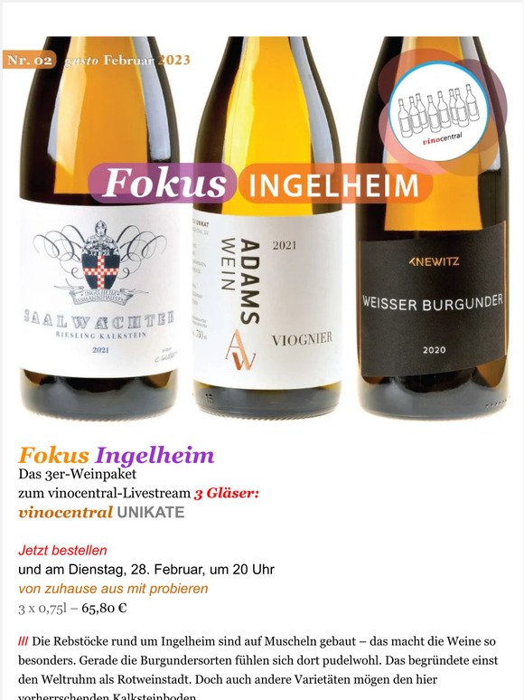 Fokus Ingelheim I Februar 2023 vinocentral gusto Nr.2