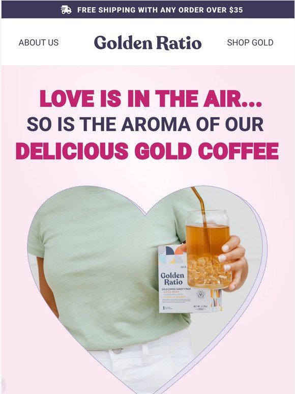 Warm up your love life with Golden Ratio's Chai Gold Coffee - 40% off!