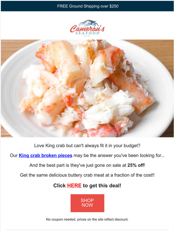 King crab sale alert 🚨