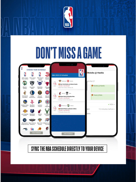 nba league pass au Download the remaining NBA schedule and never miss