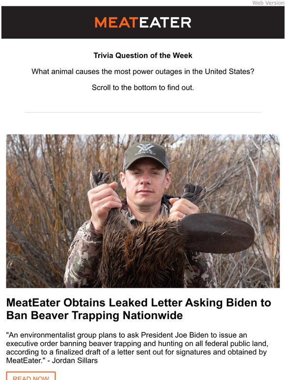 MeatEater Nationwide Beaver Trapping Ban Milled