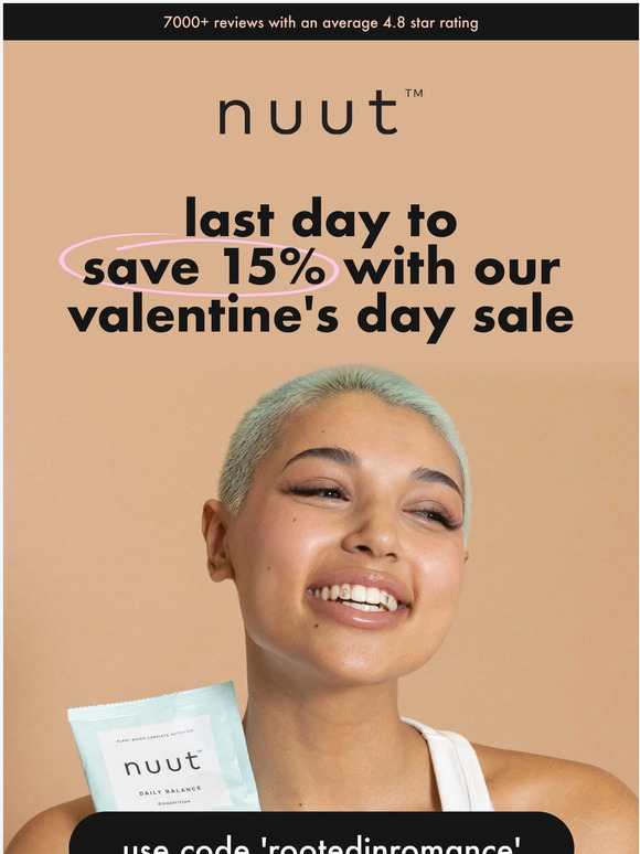 💘 Last day to enjoy 15% off with our V-day Sale! 💘