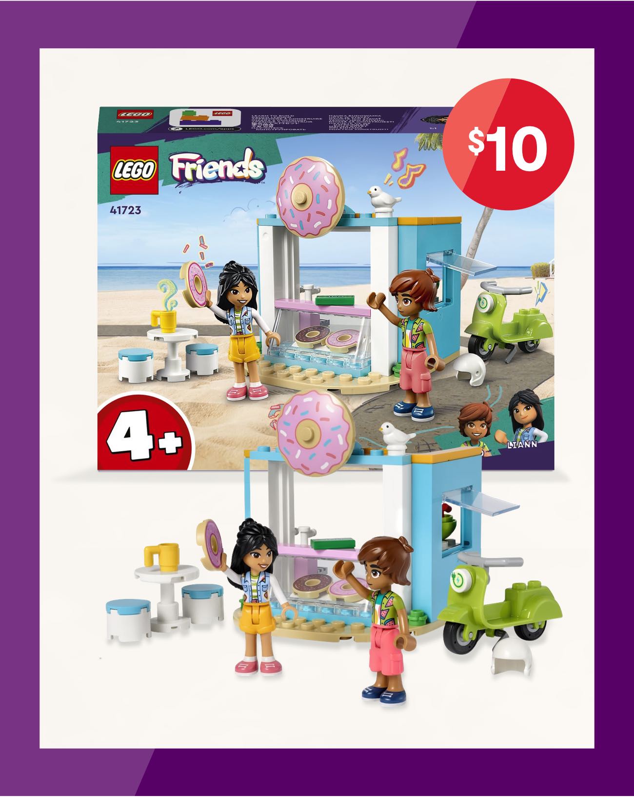 LEGO®  Friends 41723 Donut Shop
Ages: 4+ years. $10.