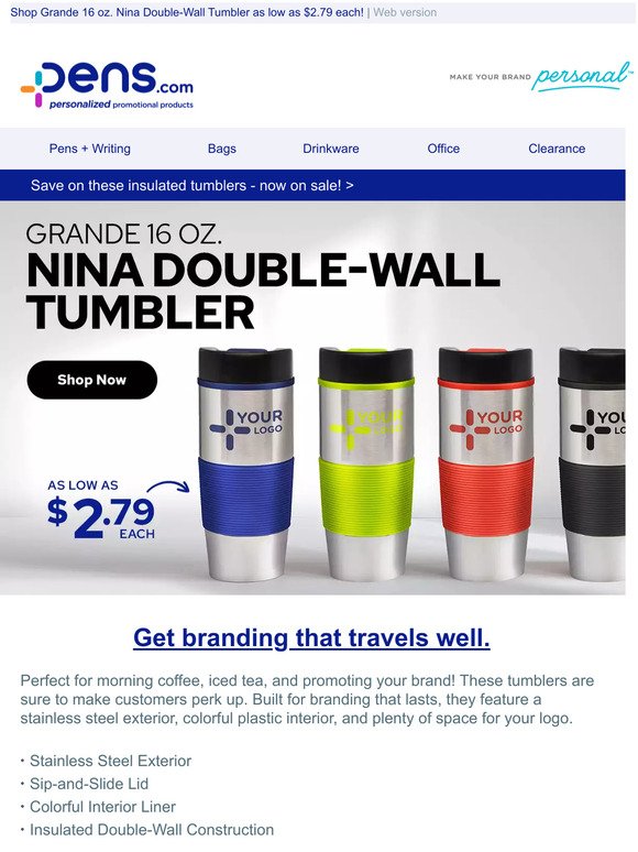 Fill up before this sale on tumblers is gone!