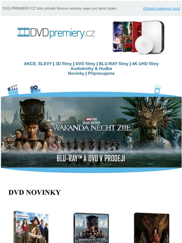 Pohádka Krakonošovo tajemství, Black Panther 2, HBO seriál Rod Draka a další skvělé filmy nejen pro tento týden - DVD-PREMIERY.CZ