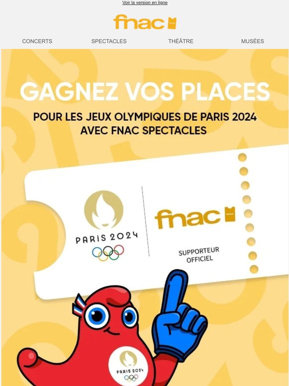 Fnacspectacles Gagner Vos Places Pour Les Jeux Olympiques De Paris Milled
