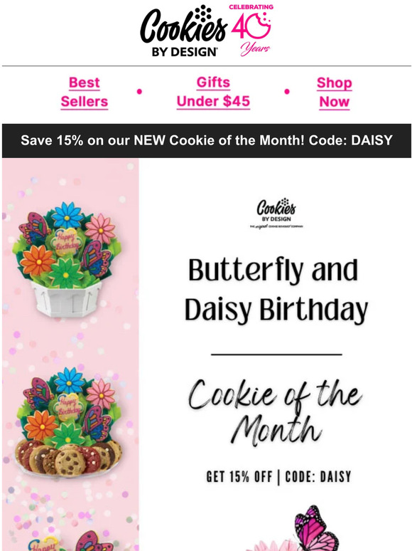 Cookies by Design 🦋 THE NEW COOKIE OF THE MONTH IS HERE 🌼 Save NOW