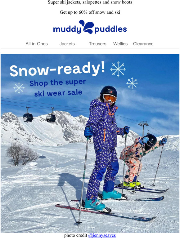 Up to 60% OFF | Don't miss out on our brrrrilliant skiwear sale! ⛷️