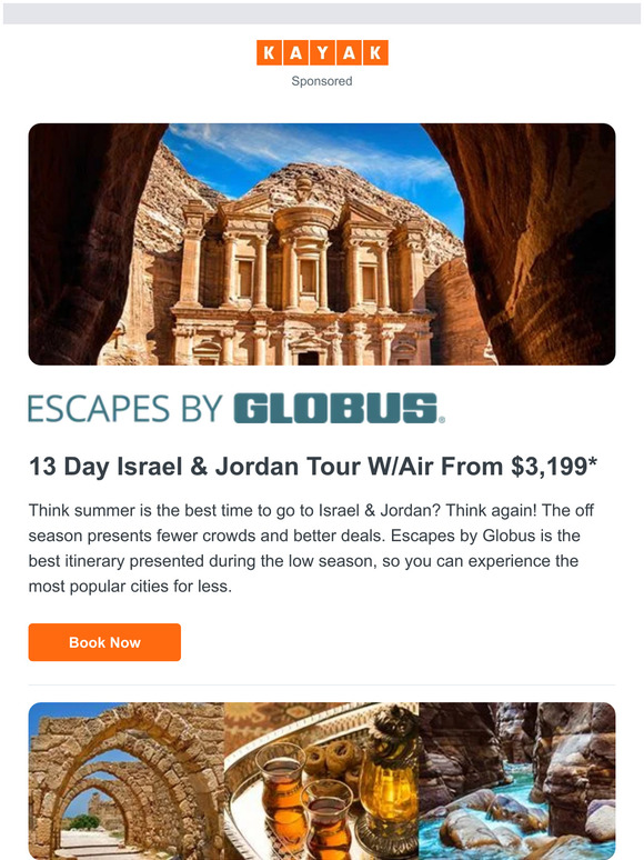 Tour Israel & Jordan w/Air from $3,199 ✈