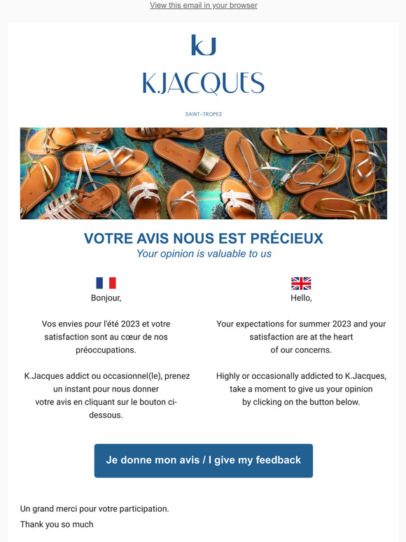 Votre avis nous est précieux 💓 Your opinion is valuable to us 💓