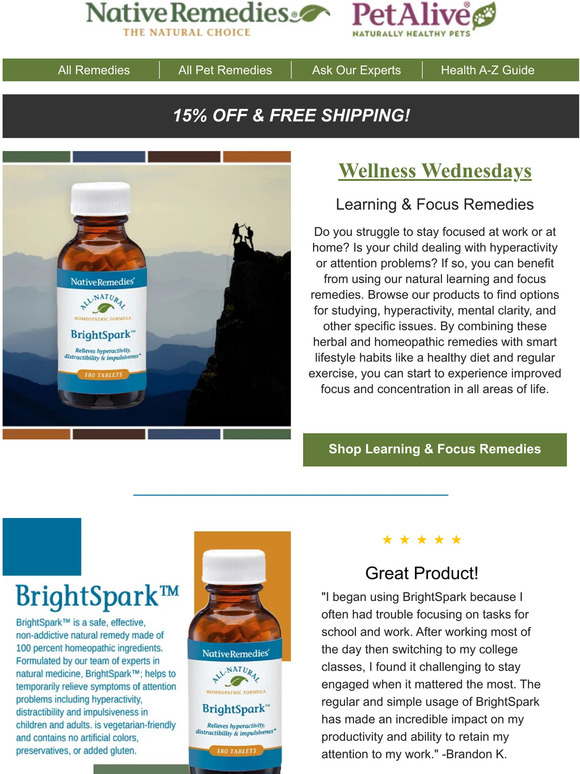 Native Remedies Wellness Wednesday Milled