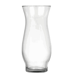 Clear Glass Hurricane Stem Vases, 6.5 in.