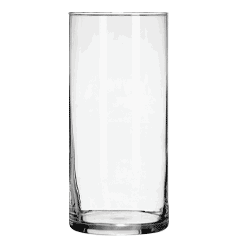 Clear Glass Cylinder Vases, 7.25x3.25 in.