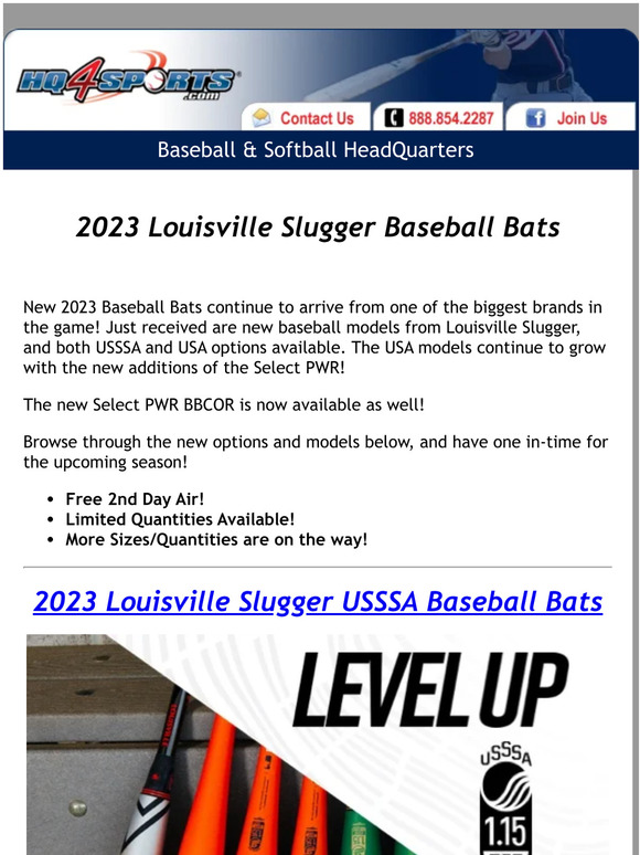 BAT LAUNCH! 2023 USSSA & USA Bats from Louisville Slugger! NEW BBCOR Model! FREE 2nd Day Air! ✈️
