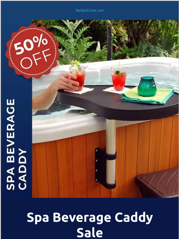 Spa Beverage Caddy Sale at a New Lower Price! Get 50% Off The Beverage Caddy Plus Free Shipping to the US