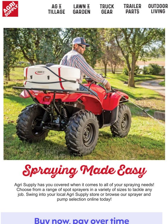 Spraying Made Easy with Agri Supply!