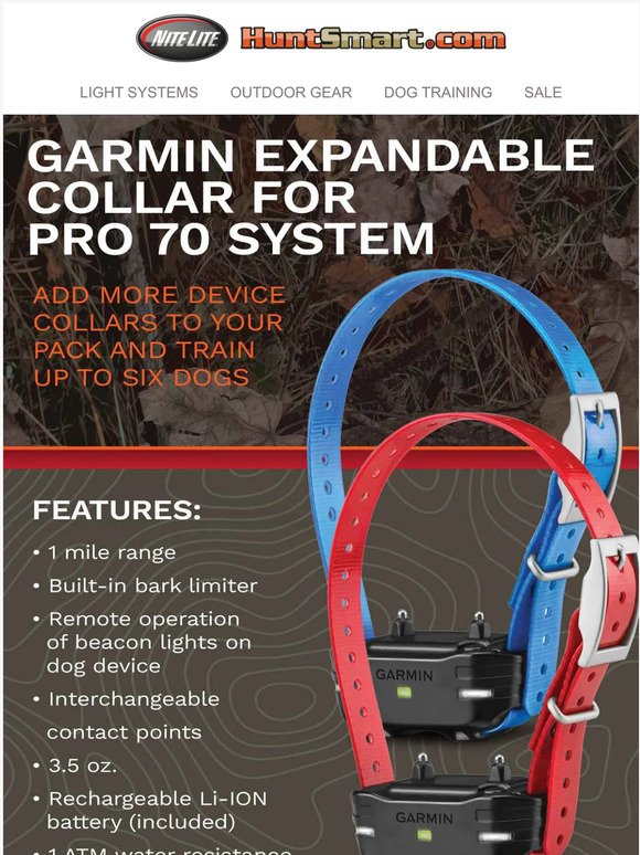 Garmin Expandable Collar for Pro 70 System