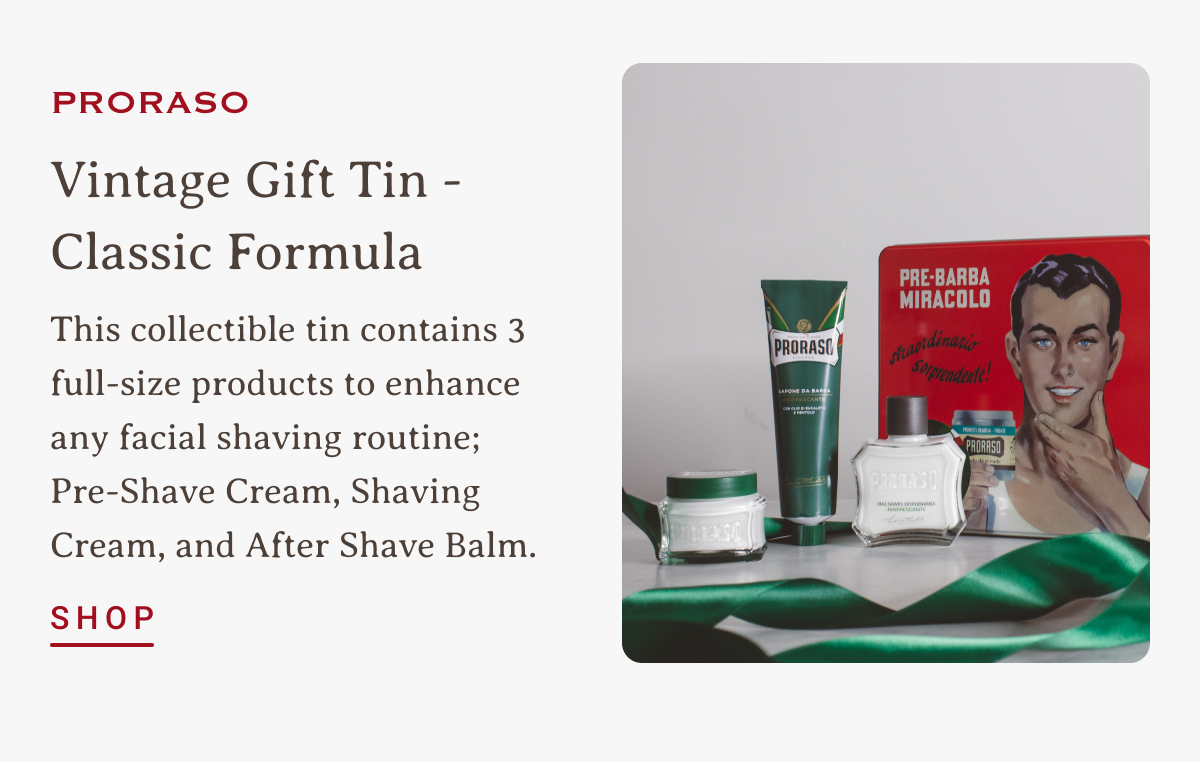 PRORASO Vintage Gift Tin - Classic Formula