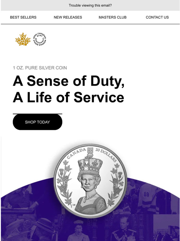 Royal Canadian Mint A Heartfelt Tribute That Honours Queen Elizabeth Iis Life Milled 4150