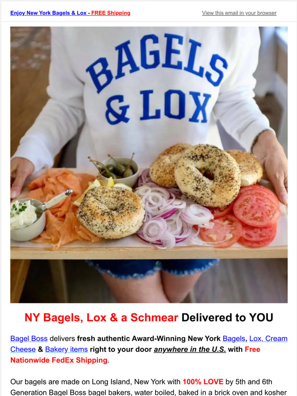 Bagel of the Month Club Enjoy NY Bagels, Lox & a Schmear delivered to