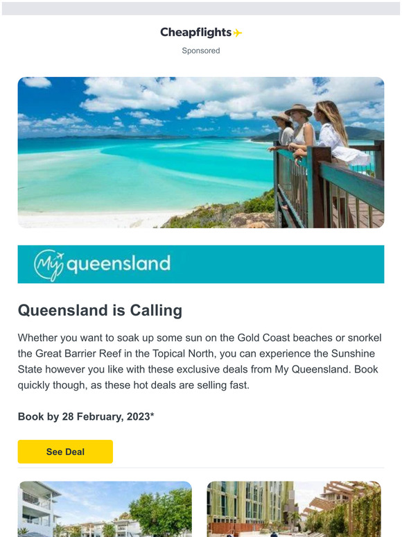 Discover Your Next Queensland Escape from $599