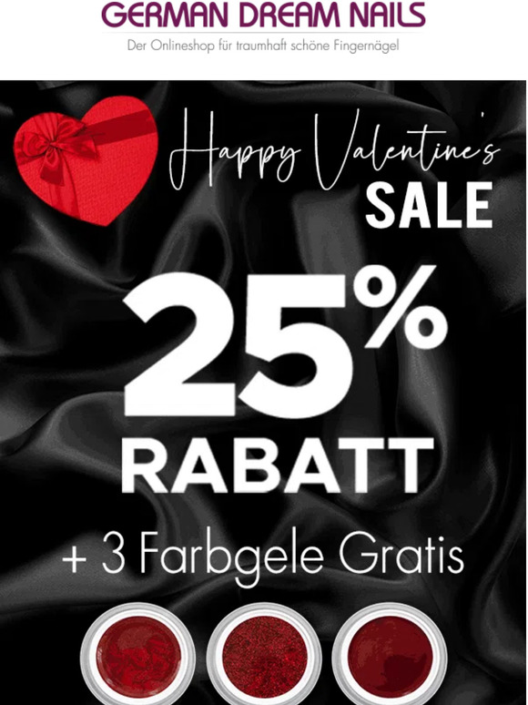 ⏱️ Die Uhr tickt! Nur noch heute 25% sparen💅