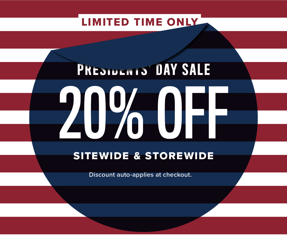 Presidents’ Day Sale