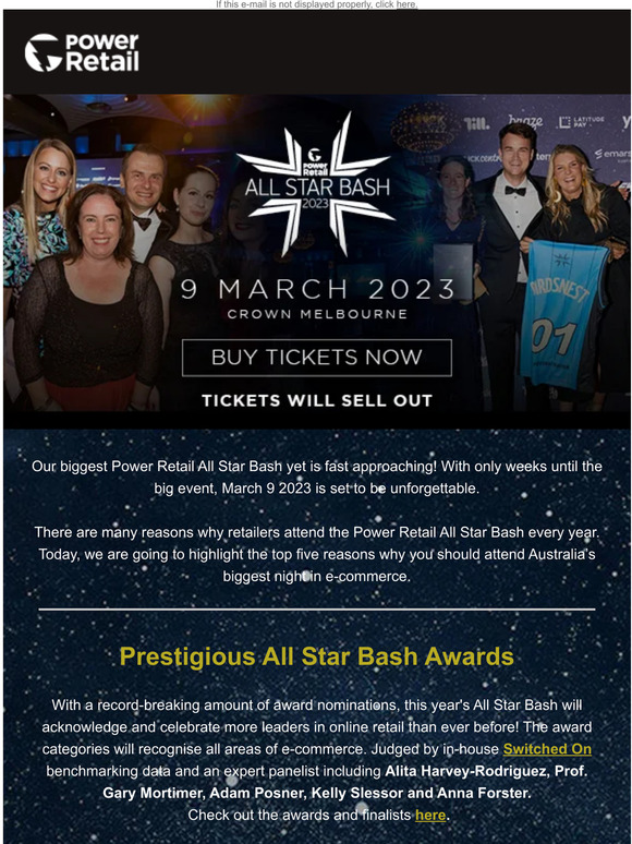 Power Retail Here's 5 reasons why you should attend the All Star Bash