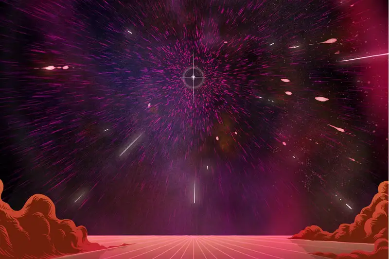 Illustration of interstellar space