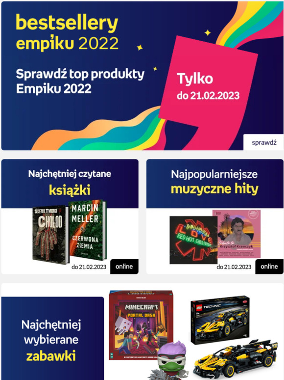 Tylko do 21.02 🏆 Top produkty Empiku 2022 w jednym miejscu!