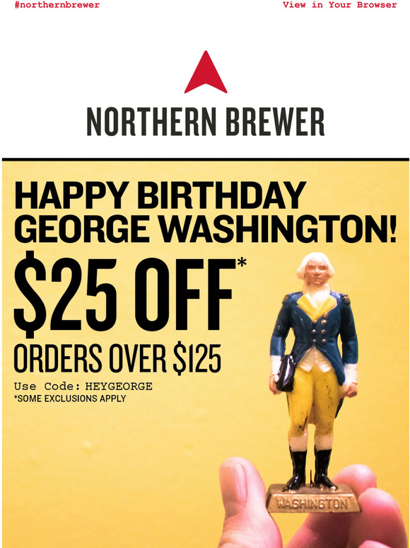 Northern Brewer Home Brewing Supplies 25 Off! HBD Washington 🎂