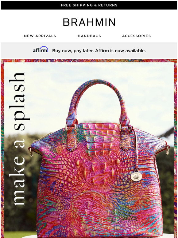 Brahmin Handbags Rainbow Fish 🐠 is BACK! Milled