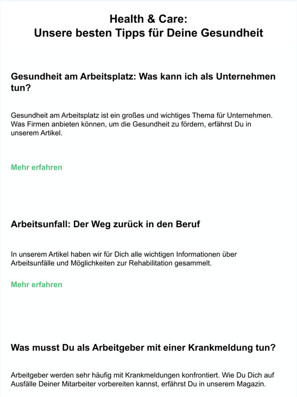 Gesundheit am Arbeitsplatz, Krankenversicherung von der Steuer absetzen und Krankenversicherung für Selbstständige.