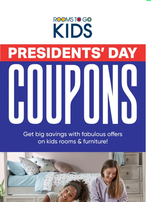 Rooms To Go Kids & Teens Coupons Available Now! Milled