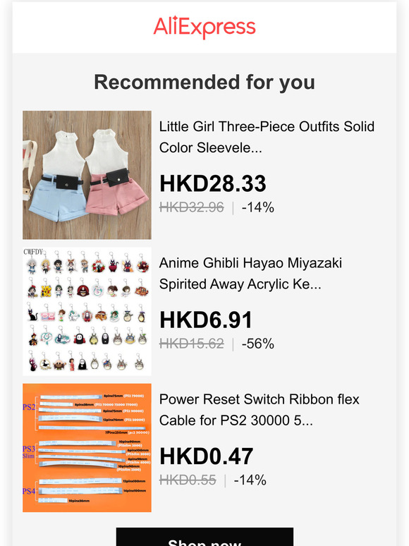 JUST LANDED: new items with high ratings