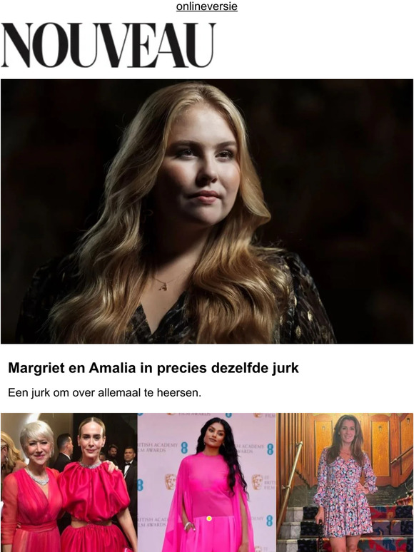 Zien! Prinses Margriet en Amalia in dezelfde jurk | Machteld (47): 'Ik ben jaloers op het succes mijn zus' | Dit doet Frank Boeijen al vanaf zijn dertiende