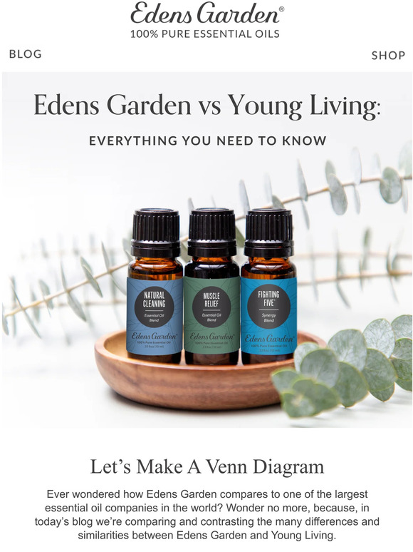 Edens Garden: How Does Edens Garden Compare To Young Living? | Milled