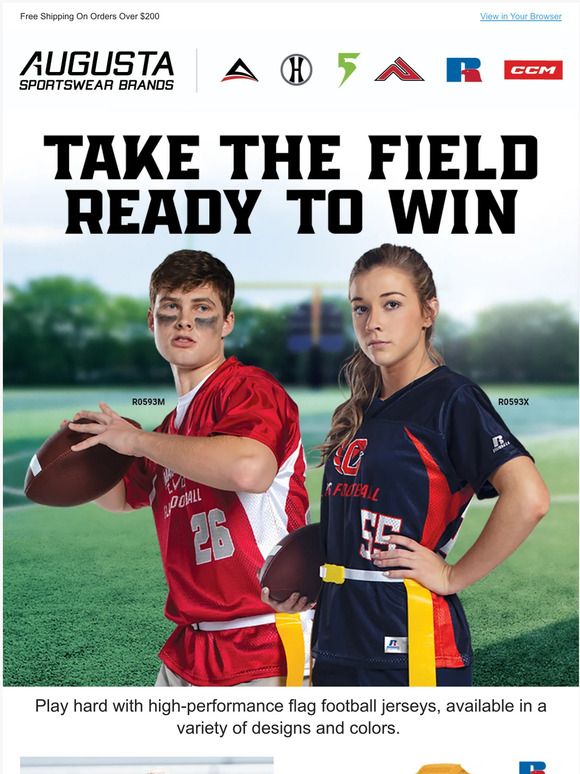 Augusta Sportswear The Best Uniforms for Flag Football đźš© Milled