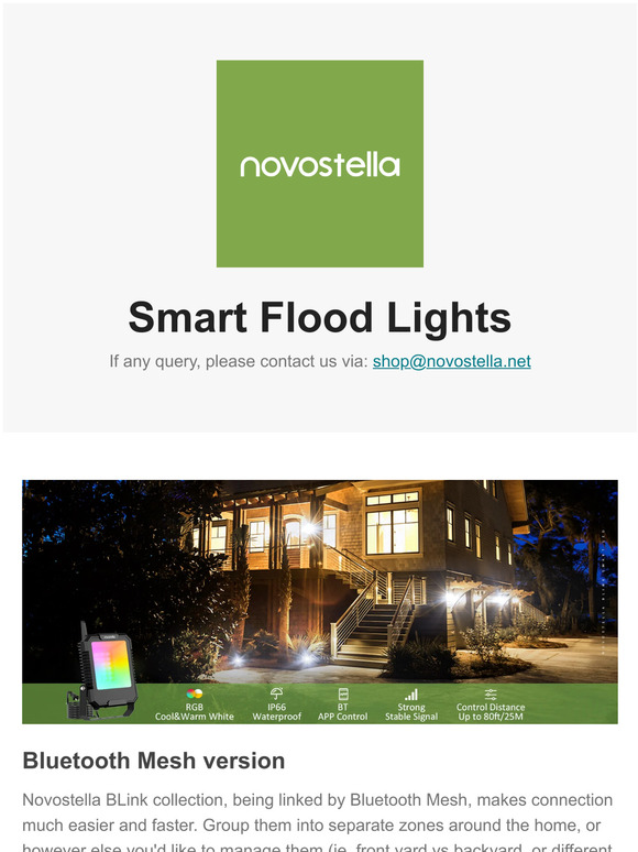Get to Know Novostella Smart Floodlight Collection
