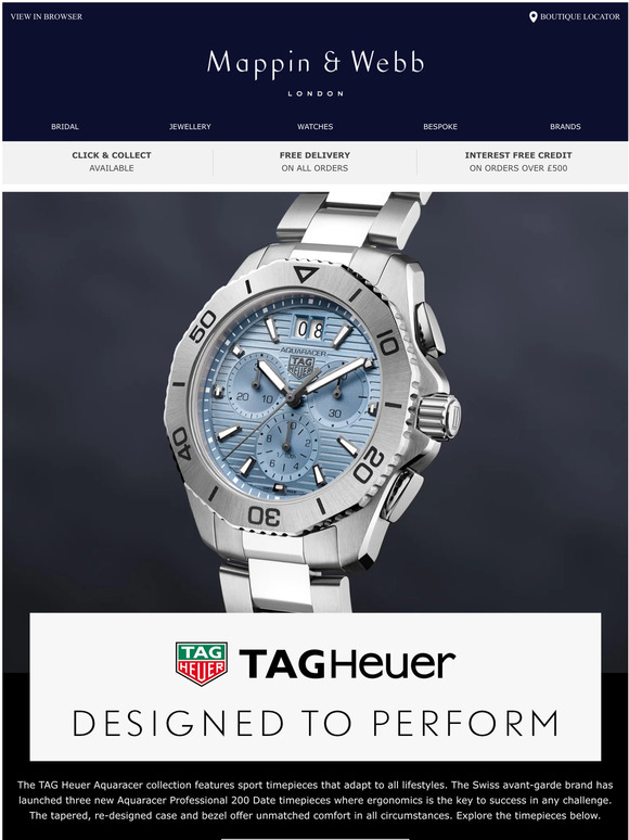 New TAG Heuer Aquaracer: Designed To Perform