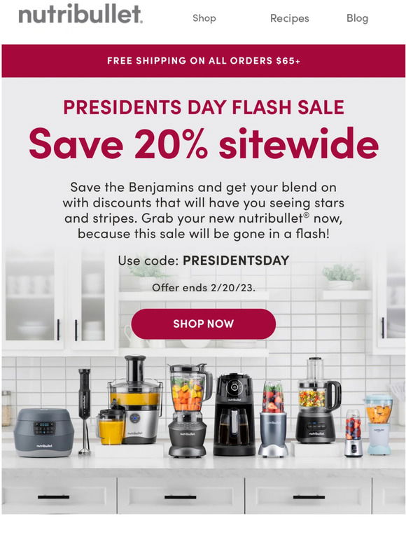 Nutribullet Pro Models 20% Off in Flash Sale