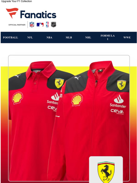 Fanatics UK JUST LAUNCHED 2023 Ferrari Gear Milled