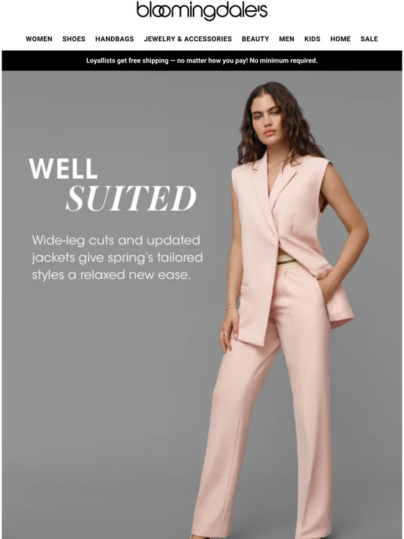 Bloomingdale's The new spring suit Milled
