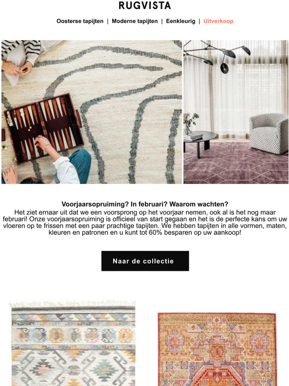 NU tot 60% korting in de voorjaarsopruiming!