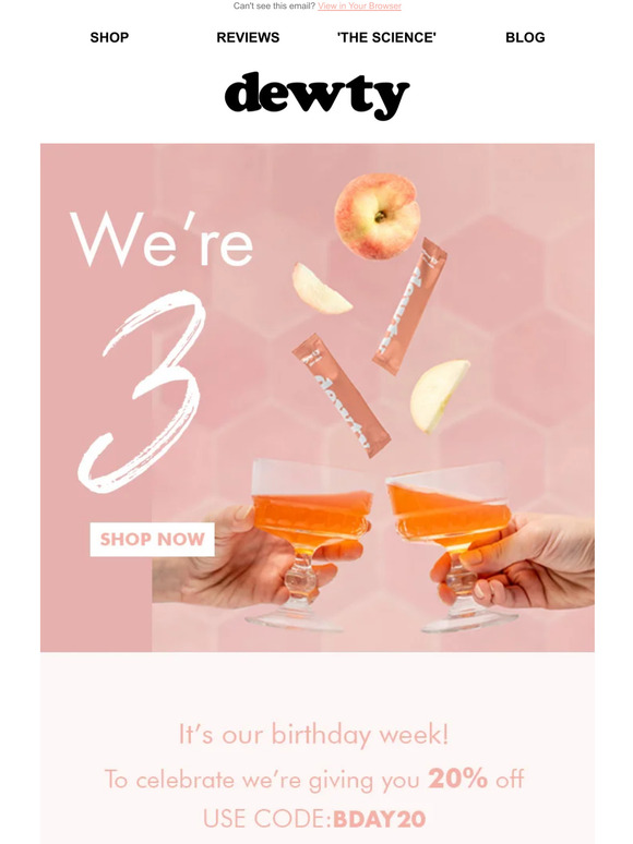 There's 20% off inside 💌