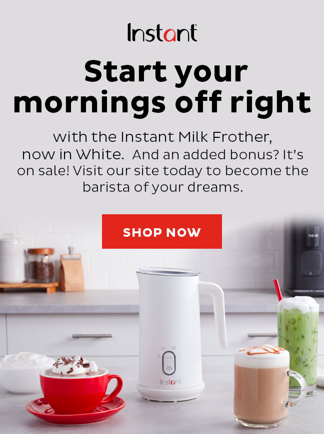 Instant Brands A NEW color! The Instant Milk Frother, now in white! 🤍