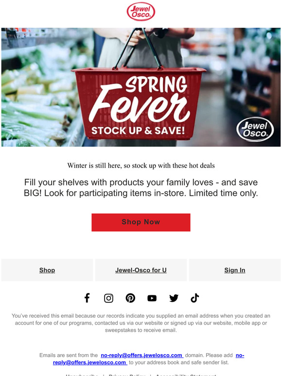 Ready… Set… Spring Sale.
