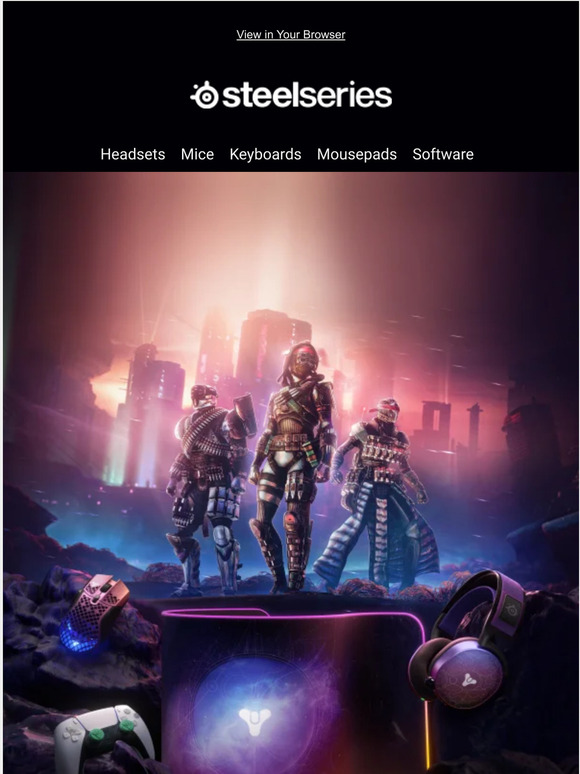 Steelseries NEW Destiny 2 Collection by SteelSeries Milled