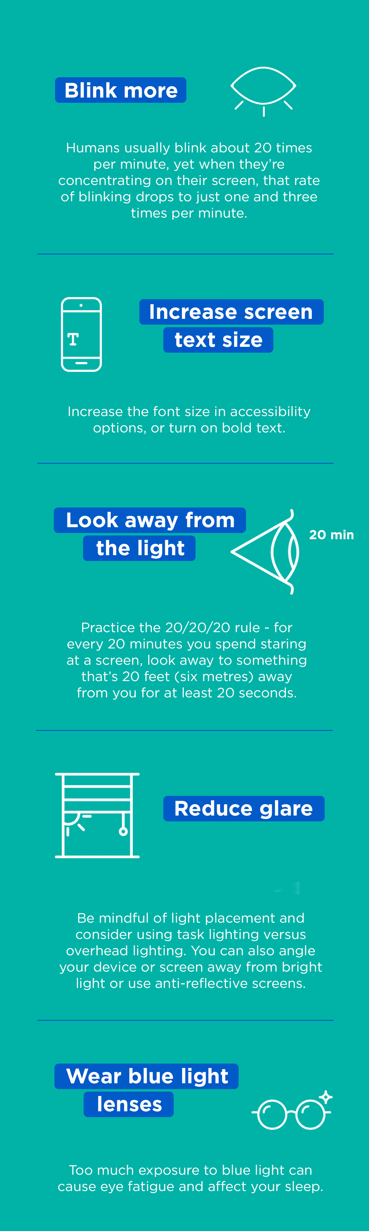 Blackmores Australia 5 ways to reduce eye strain 👀 Milled