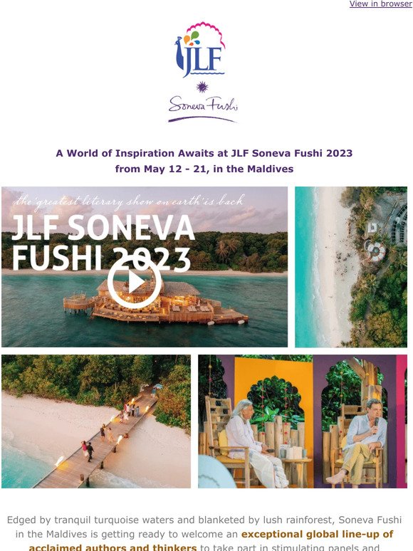 Find your inspiration at JLF Soneva Fushi
